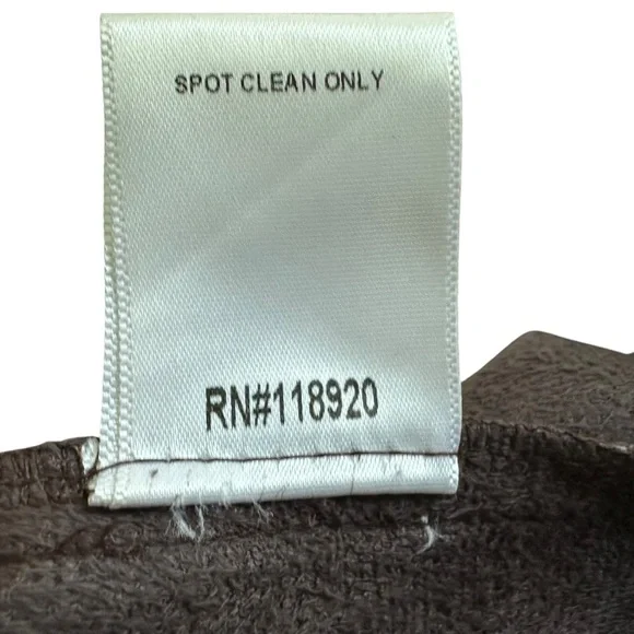 Lucy Paris Faux Leather Short Sleeve Snap Button Front Dress Sz Small Brown - Picture 6 of 7